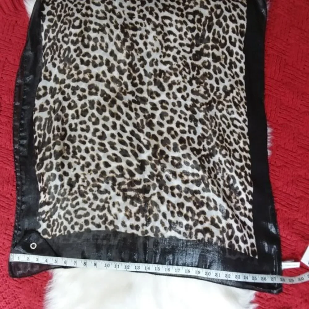 Calvin Klein Leopard Print Scarf